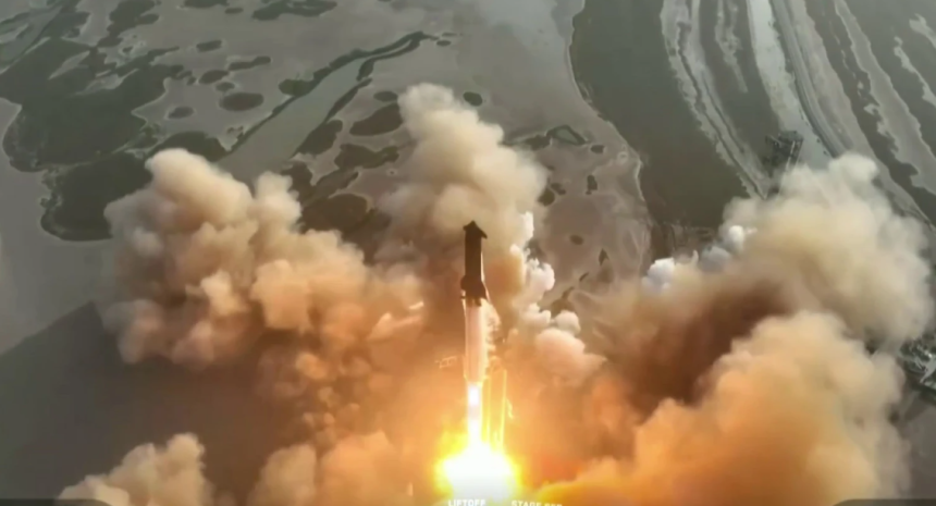 SpaceX Starship Test Blast